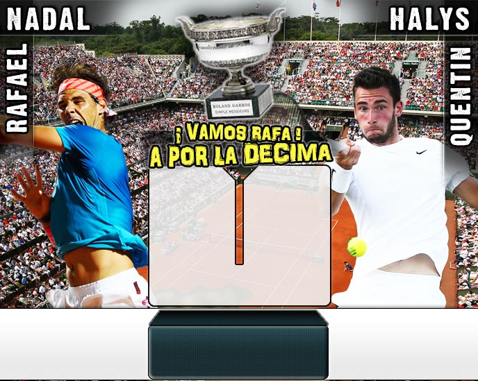 Nadal vs Halys en Roland Garros 2015
